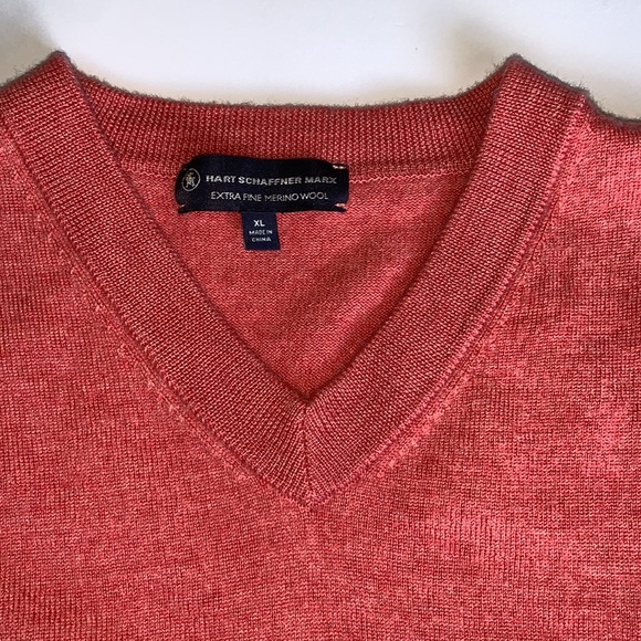 Hart Schaffner Marx Merino Wool Vest Pink Size XL - Picture 5 of 8